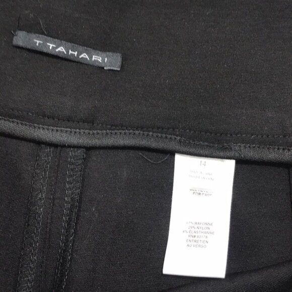 T Tahari Ponte Wide Leg Pants PLUS SIZE - Picture 5 of 7